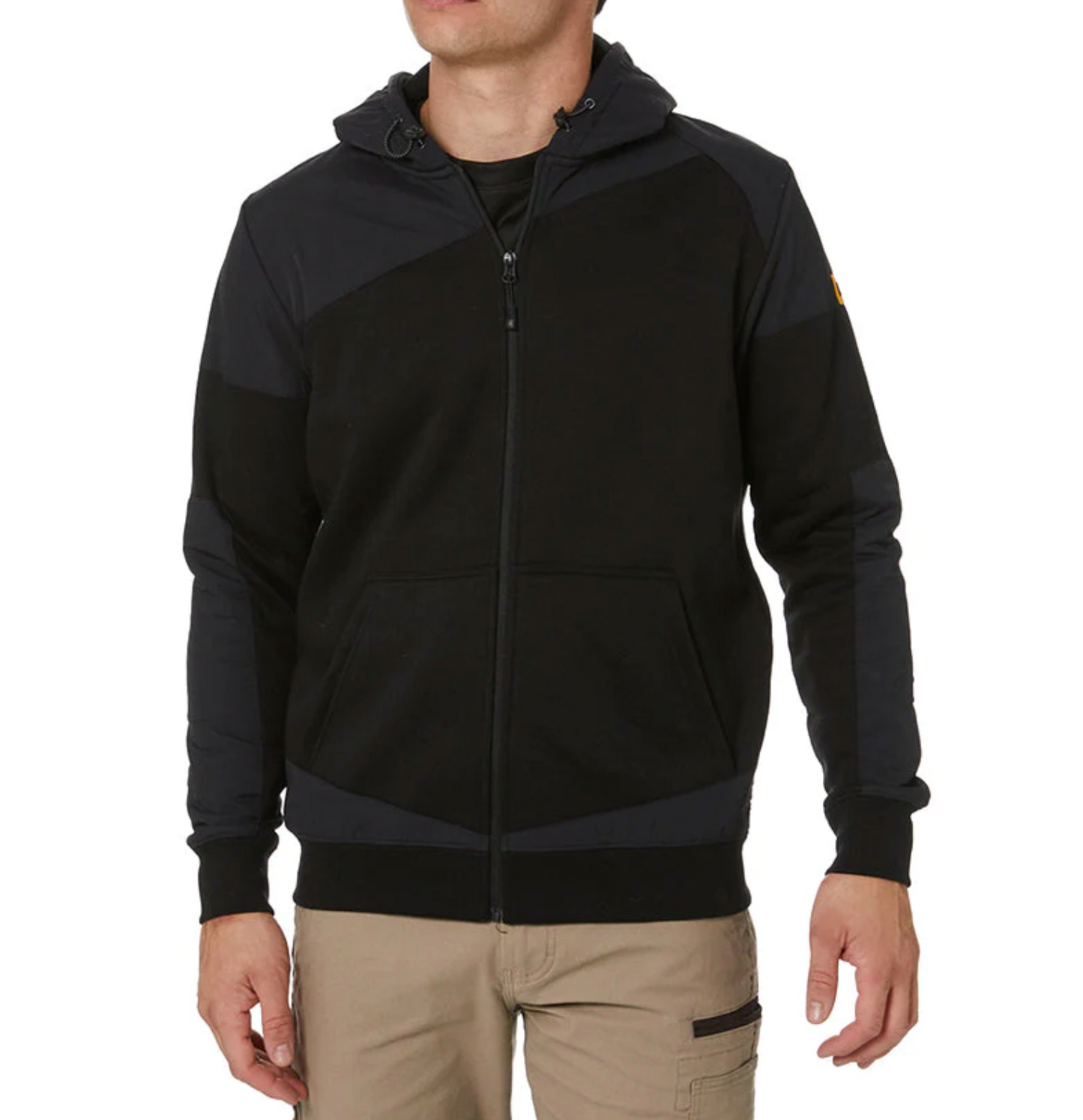 CAT TRADE FULL ZIP HOODED SWEATSHIRT - BLACK