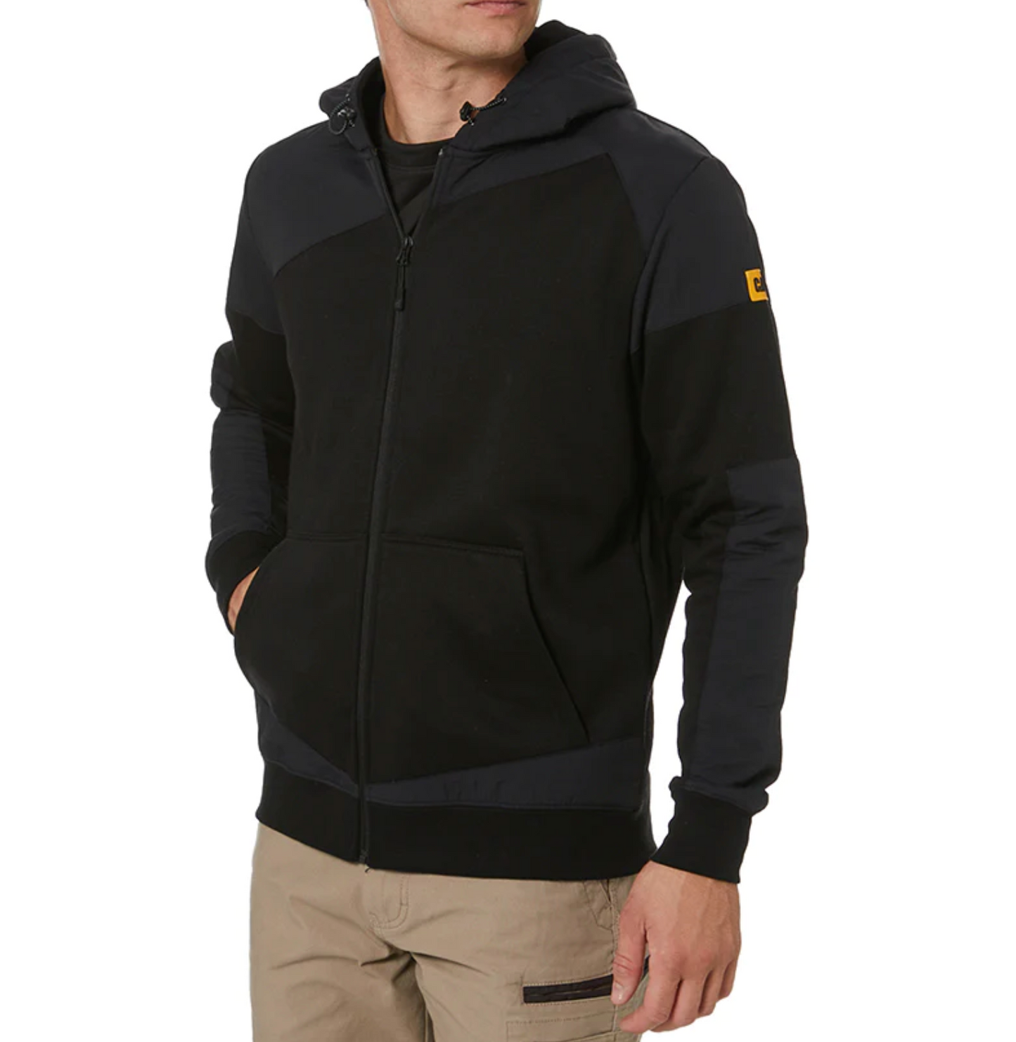 CAT TRADE FULL ZIP HOODED SWEATSHIRT - BLACK