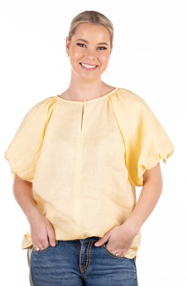 Hitchley and Harrow Women's Linen Collection - Lemon