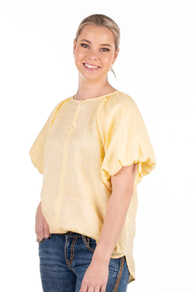 Hitchley and Harrow Women's Linen Collection - Lemon