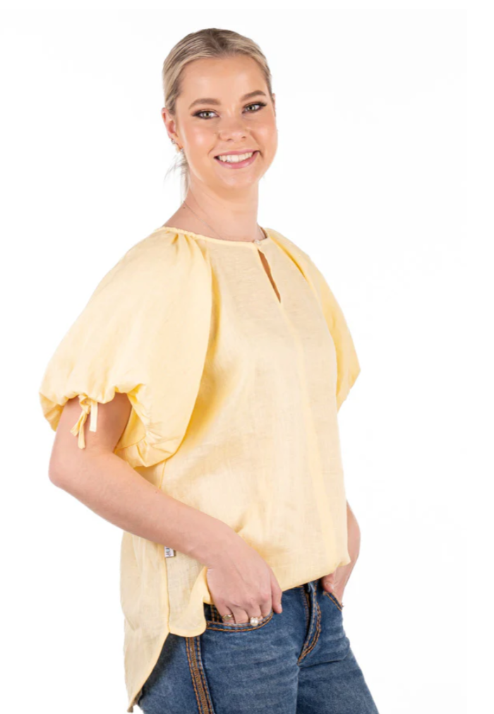 Hitchley and Harrow Women's Linen Collection - Lemon