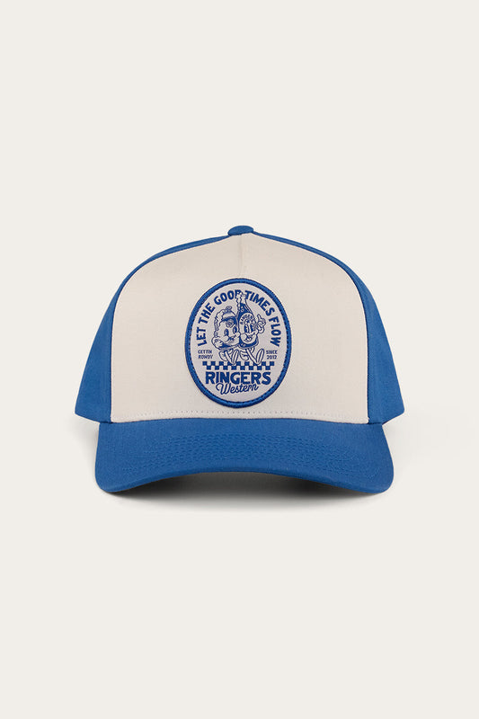 RINGERS WESTERN ROWDY BASEBALL CAP - SNORKEL BLUE/WHITE