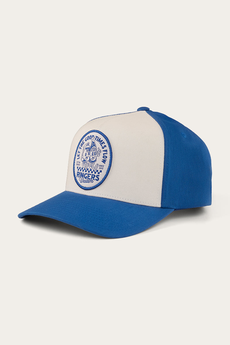 RINGERS WESTERN ROWDY BASEBALL CAP - SNORKEL BLUE/WHITE