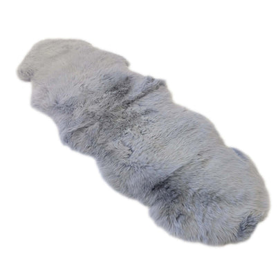 Dynasty Bowron Sheepskin Double Floor Rug_Grey