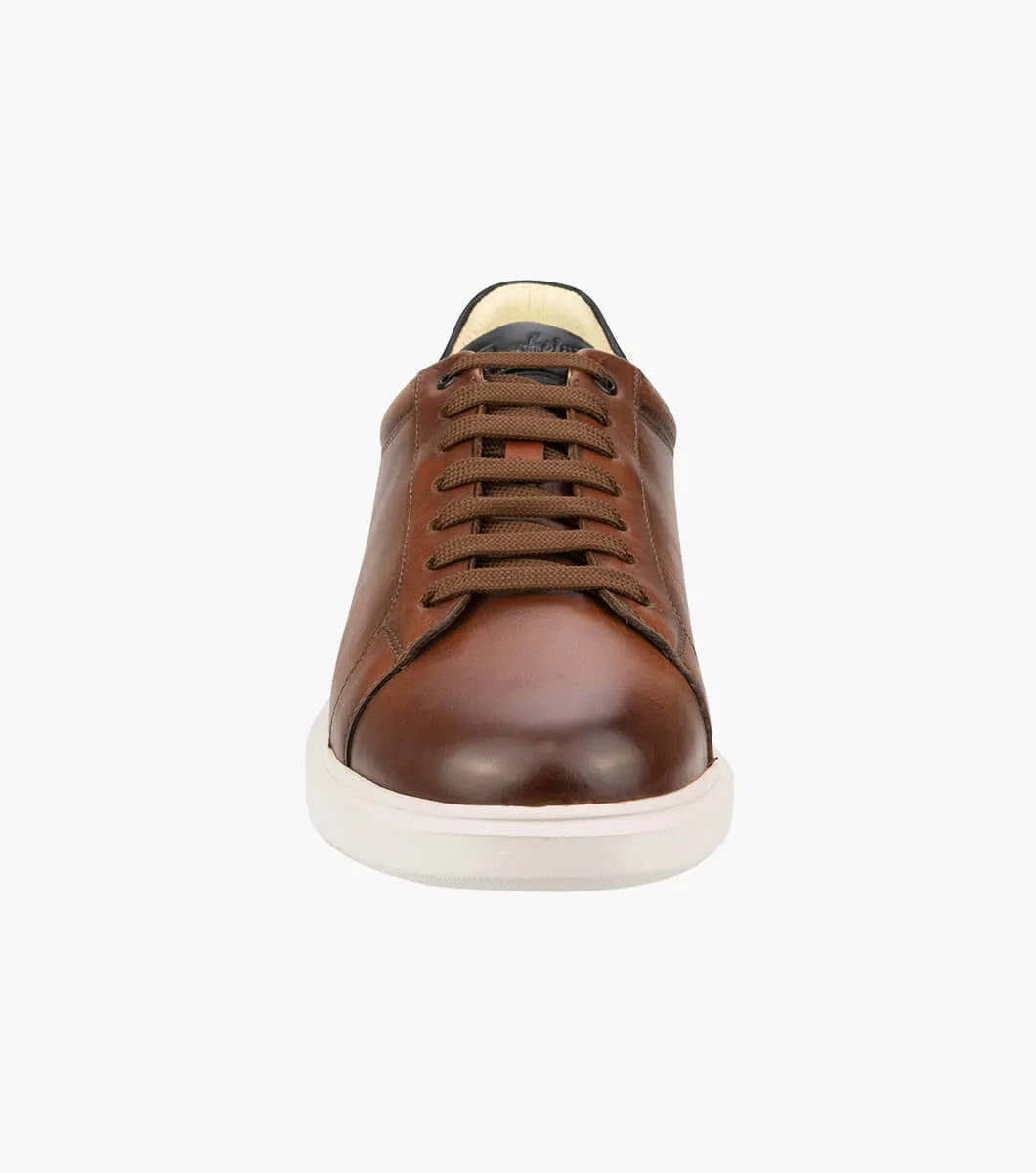 Florsheim Social Sneaker Lace To Toe Sneaker - Cognac Smooth