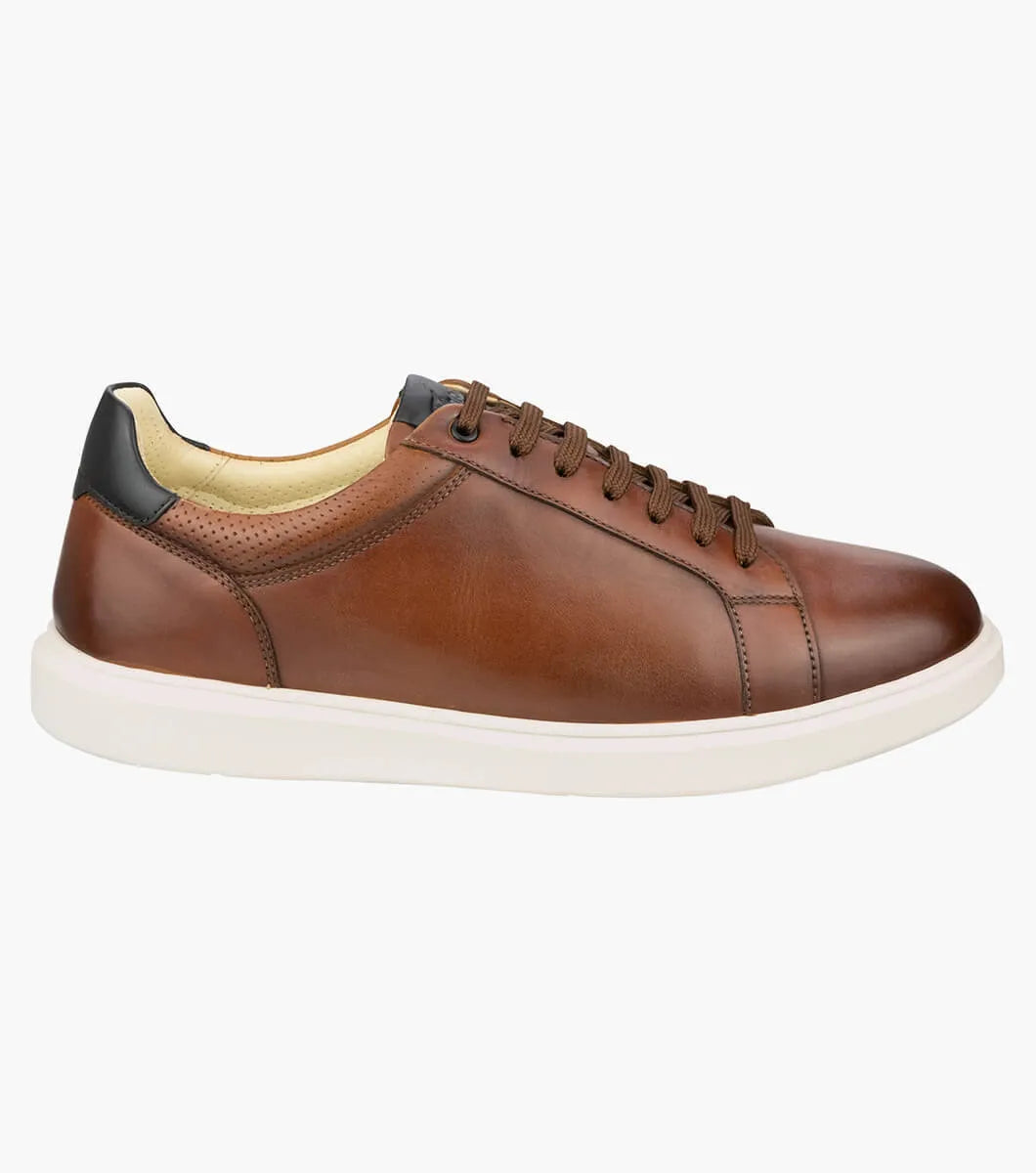 Florsheim Social Sneaker Lace To Toe Sneaker - Cognac Smooth