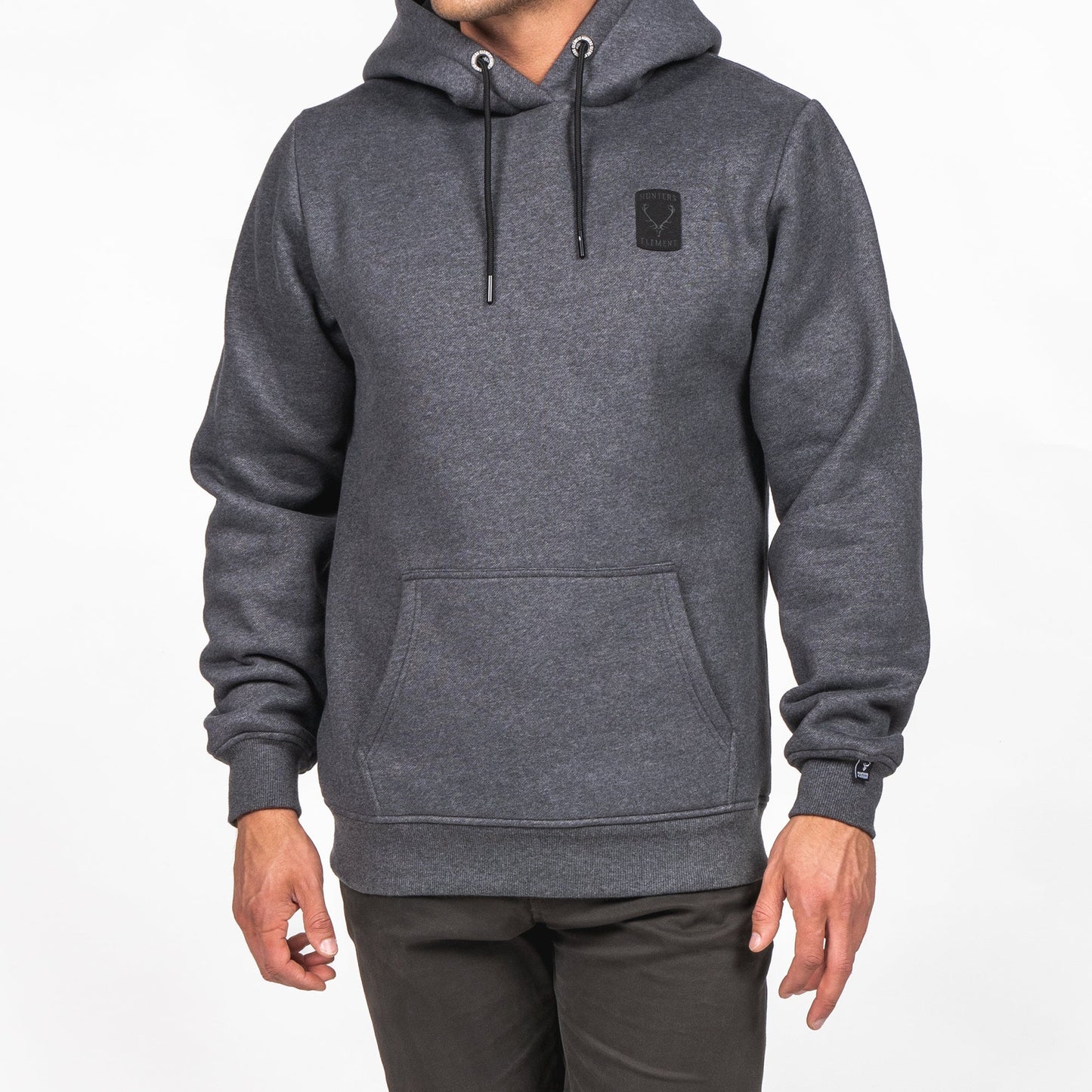 Hunters Element Stamp Hoodie - Dark Marle