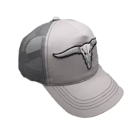 Stetson Buffalo Horns Trucker Cap (Grey)