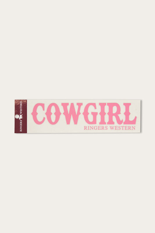 RINGERS WESTERN COWGIRL DIE CUT STICKER