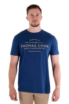 THOMAS COOK MENS BAKER SS TEE (PETROL) - CLEARANCE