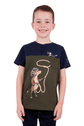 THOMAS COOK BOYS LASSO SS HENLEY TEE