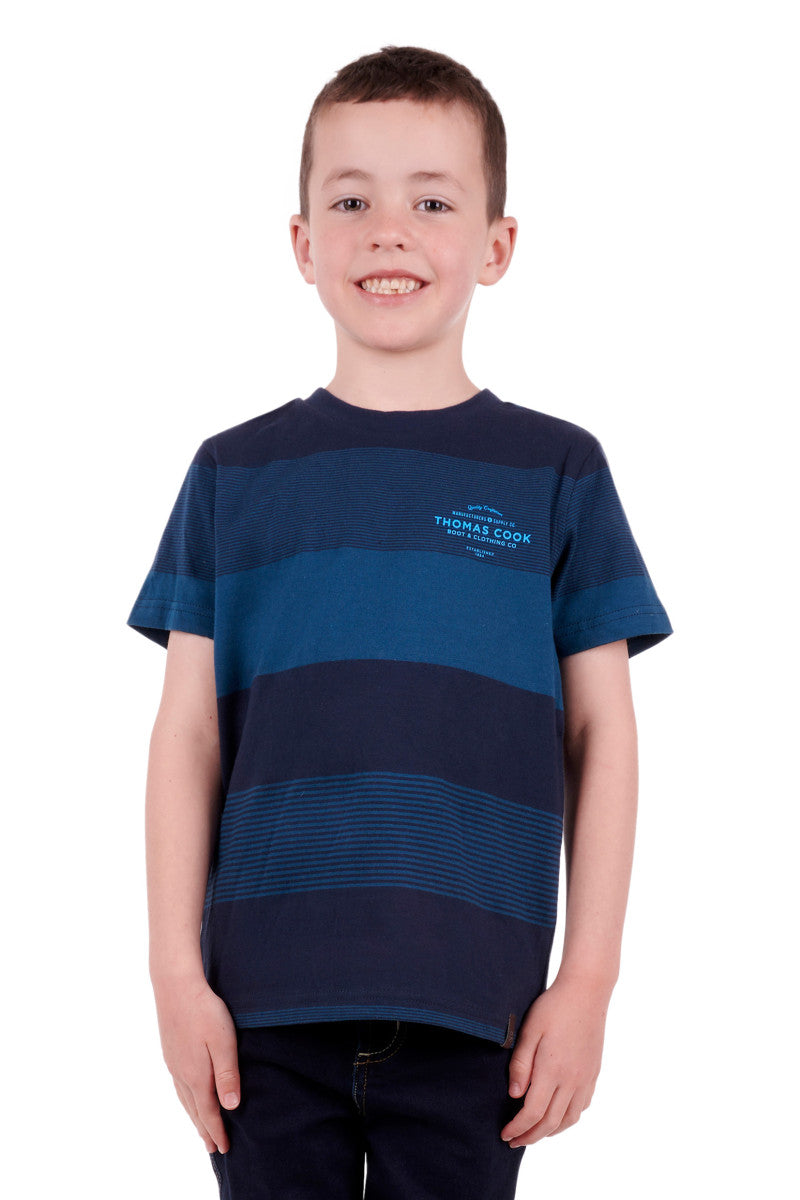 THOMAS COOK BOYS SPENCER SS TEE - SALE_Ocean