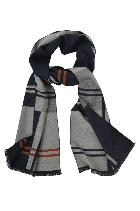 Thomas Cook Logan Scarf (Navy Grey)