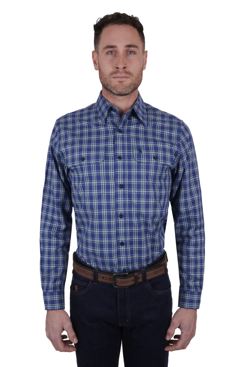 THOMAS COOK MENS WADE 2PKT LONG SLEEVE SHIRT - SALE