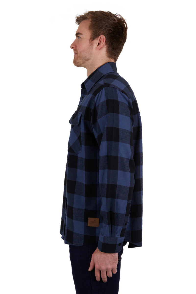 DUX BAK MENS DENS THERMAL L/S SHIRT (NAVY)