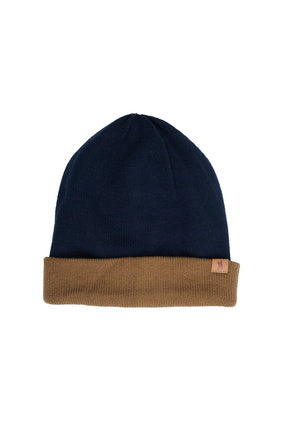 THOMAS COOK CARSON BEANIE (NAVY/TAN)