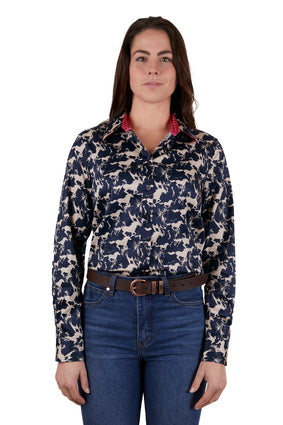 THOMAS COOK WOMENS BAILEY L/S SHIRT (NAVY)