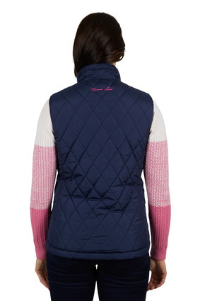 THOMAS COOK WOMENS FLORA REVERSIBLE VEST (NAVY)