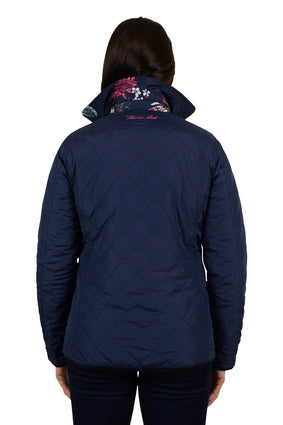 THOMAS COOK WOMENS FLORA REVERSIBLE JACKET (NAVY)