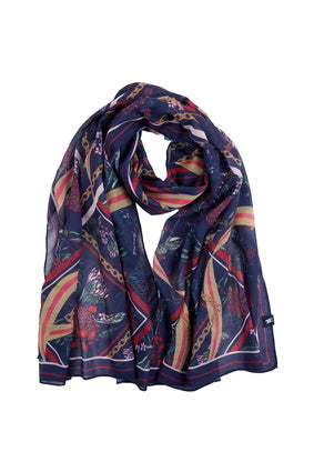 THOMAS COOK FLORA SCARF (NAVY)