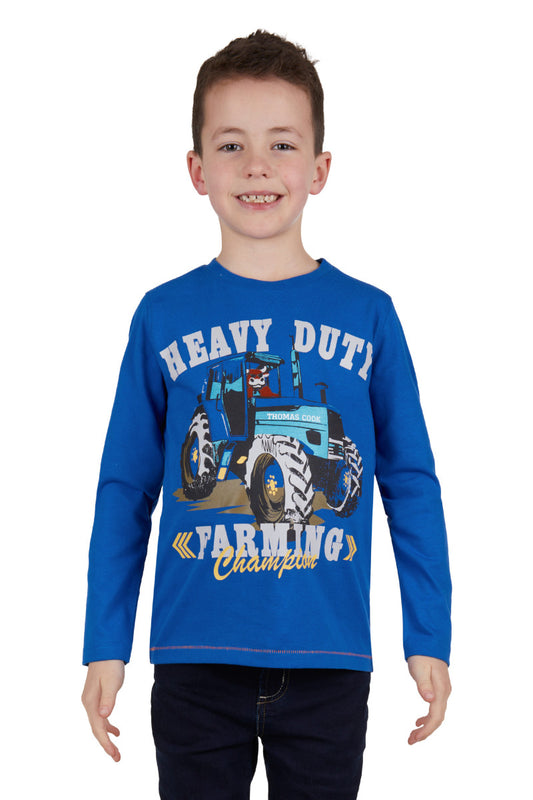 THOMAS COOK BOYS CHAMPION L/S TEE (ROYAL)