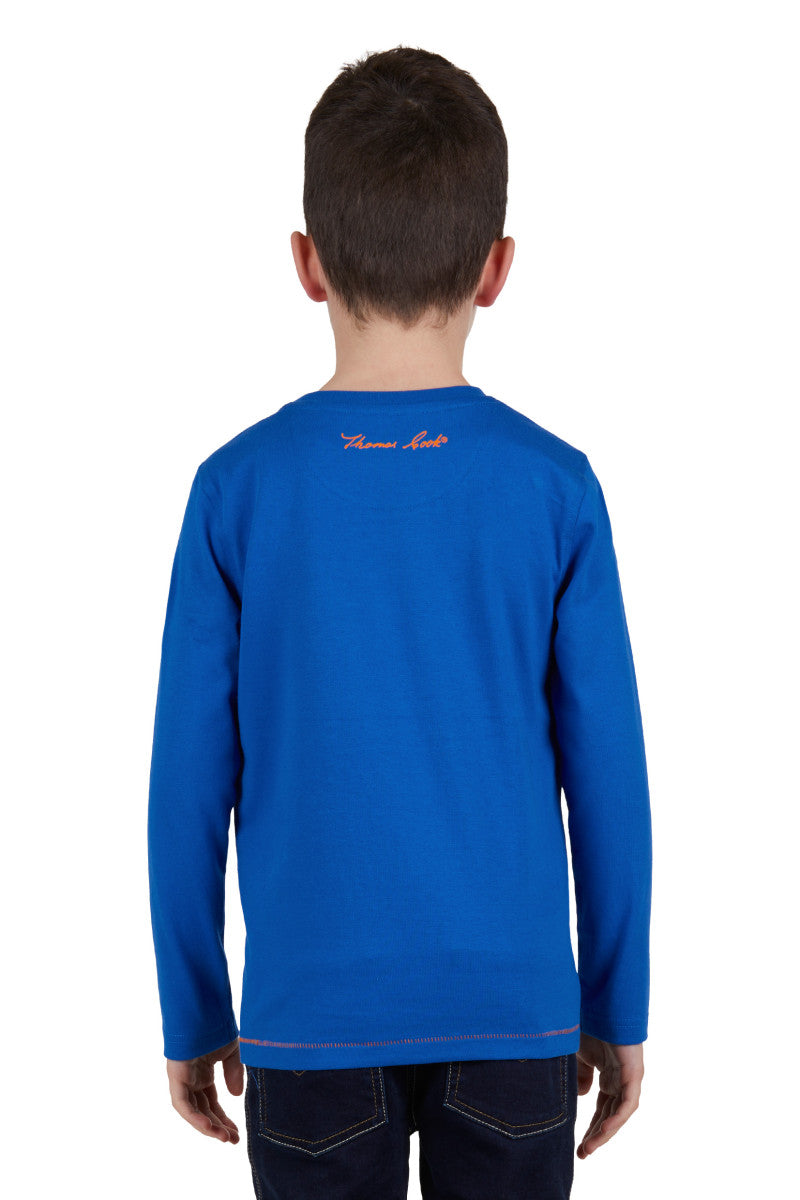 THOMAS COOK BOYS CHAMPION L/S TEE (ROYAL)