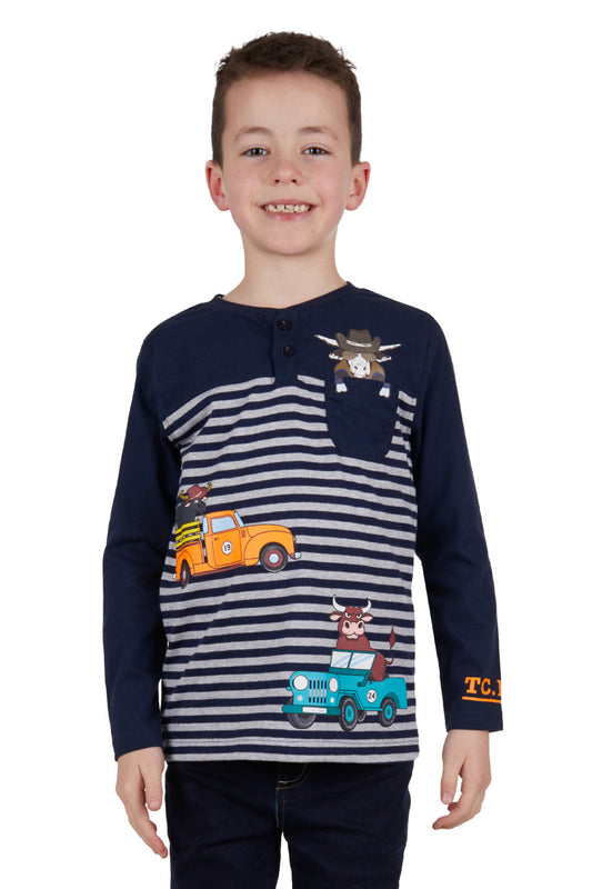 THOMAS COOK BOYS RIDE HENLEY L/S TEE