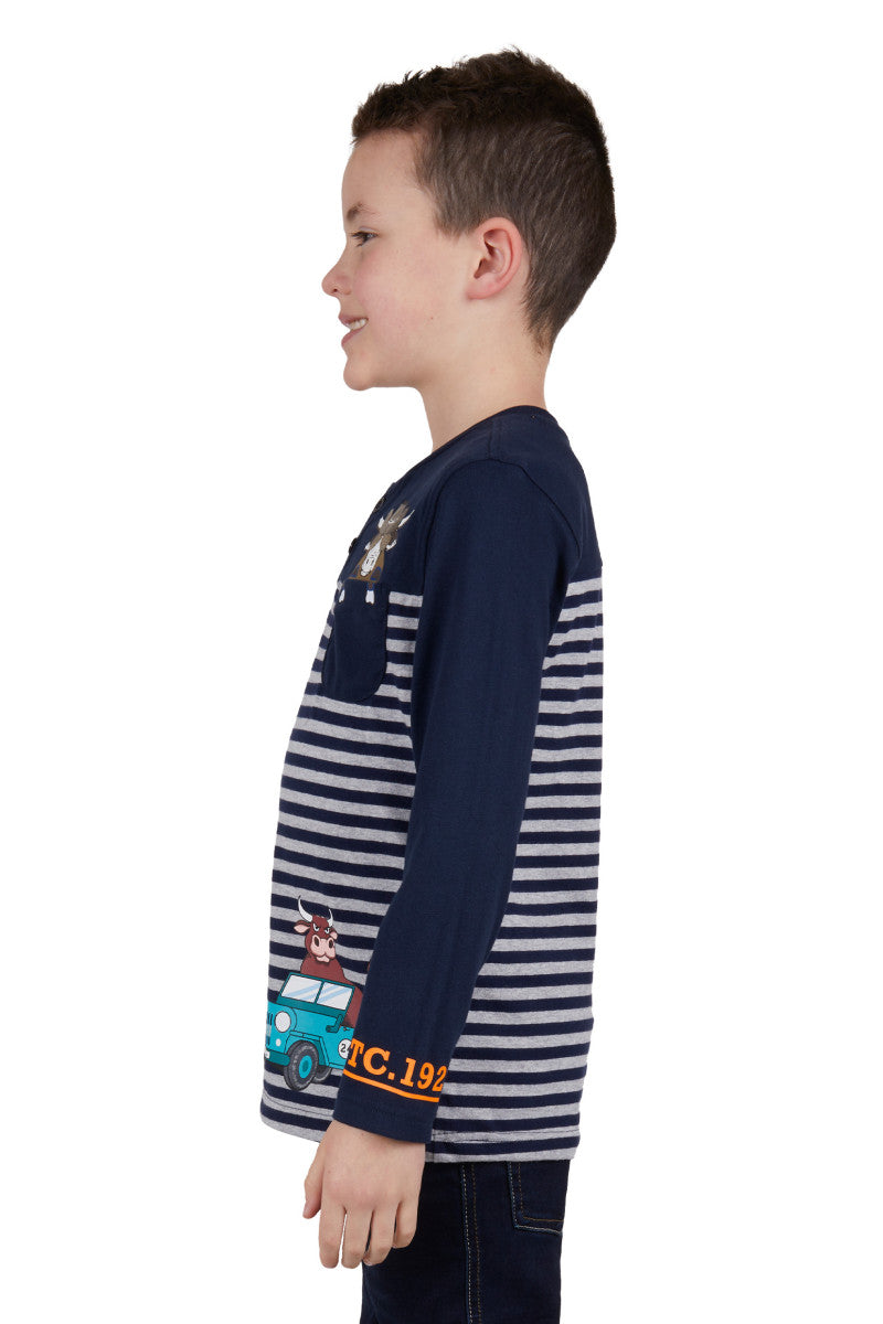 THOMAS COOK BOYS RIDE HENLEY L/S TEE