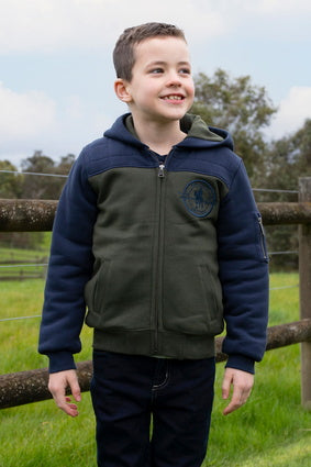 THOMAS COOK BOYS ORIGINAL ZIP UP HOODIE (NAVY/GREEN)