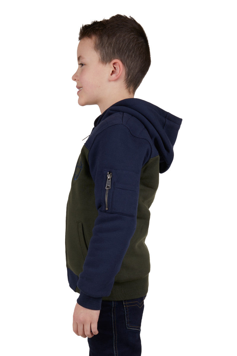 THOMAS COOK BOYS ORIGINAL ZIP UP HOODIE (NAVY/GREEN)