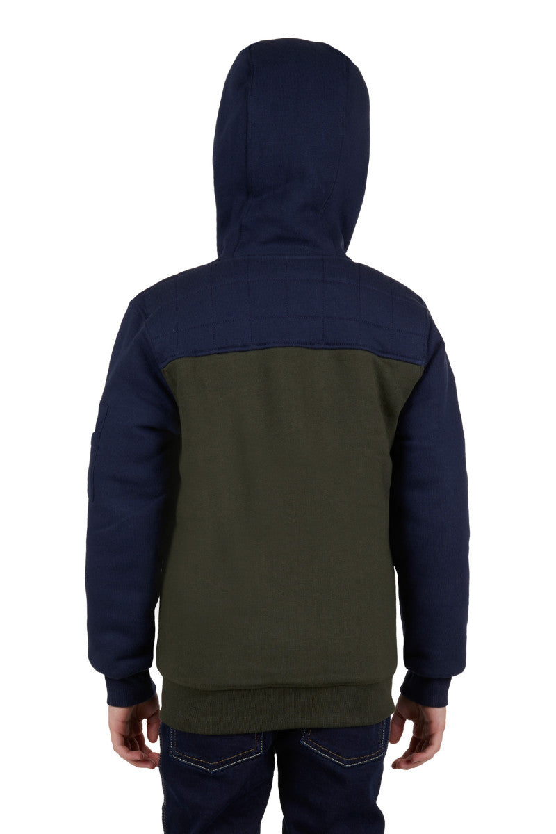 THOMAS COOK BOYS ORIGINAL ZIP UP HOODIE (NAVY/GREEN)