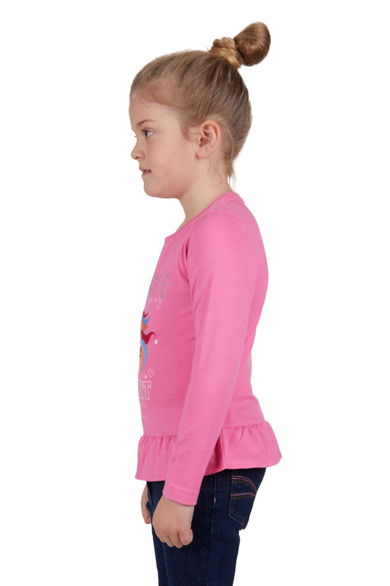 THOMAS COOK GIRLS ARIA L/S TEE (ROSE) - CLEARANCE