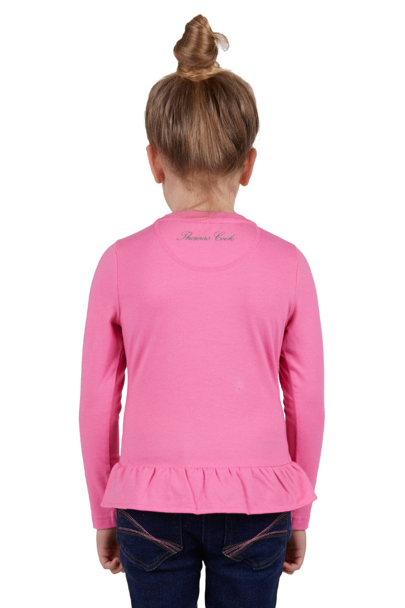 THOMAS COOK GIRLS ARIA L/S TEE (ROSE) - CLEARANCE