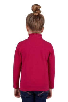 THOMAS COOK GIRLS FRILL NECK LONG SLEEVE POLO - SALE