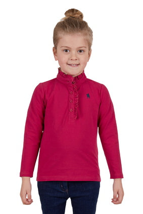 THOMAS COOK GIRLS FRILL NECK LONG SLEEVE POLO - SALE