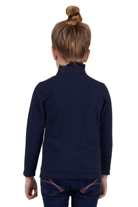 THOMAS COOK GIRLS FRILL NECK LONG SLEEVE POLO - SALE