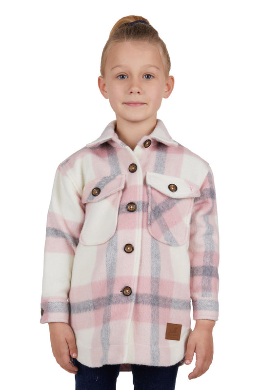 DUX BAK GIRLS ELK OVERSHIRT (PINK) - CLEARANCE