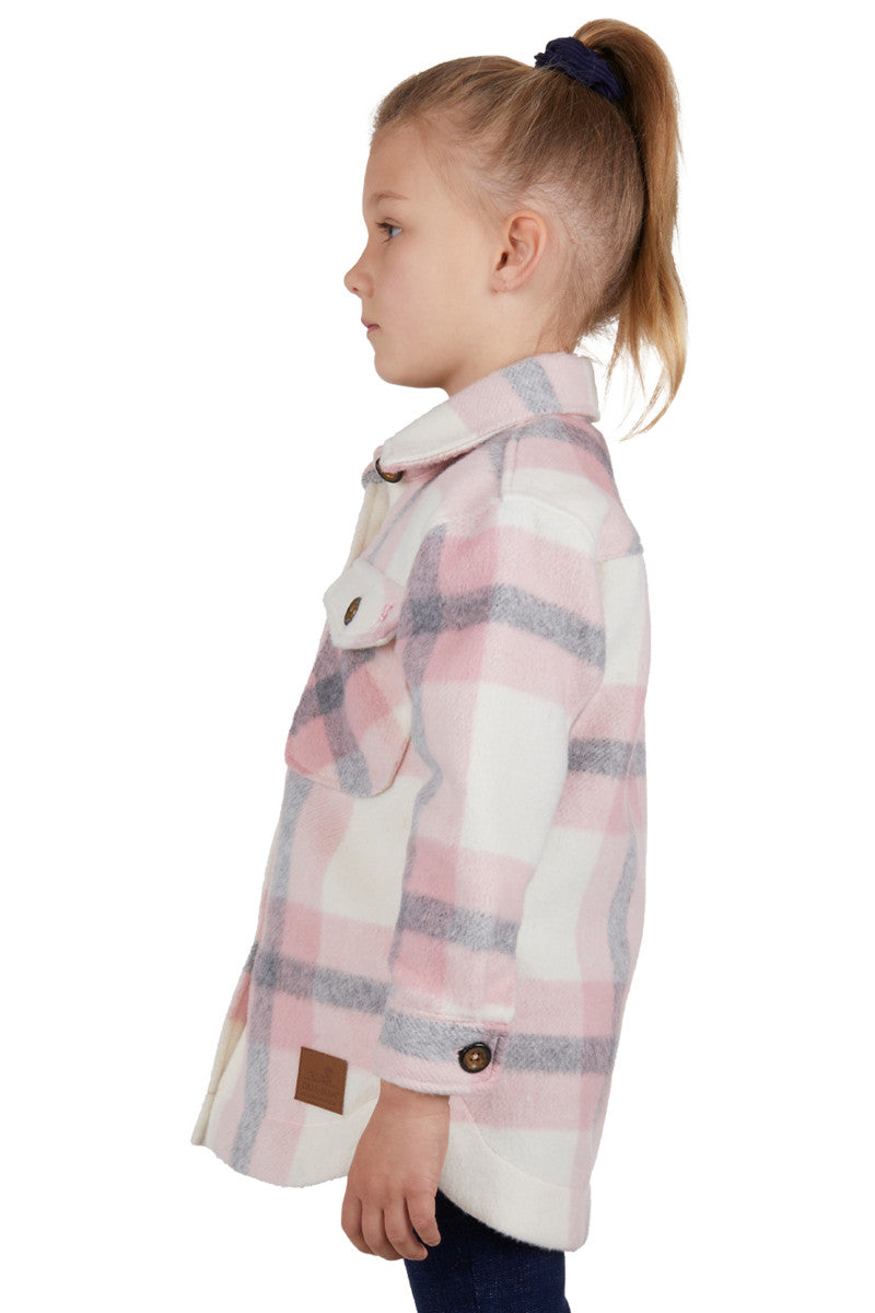 DUX BAK GIRLS ELK OVERSHIRT (PINK) - CLEARANCE