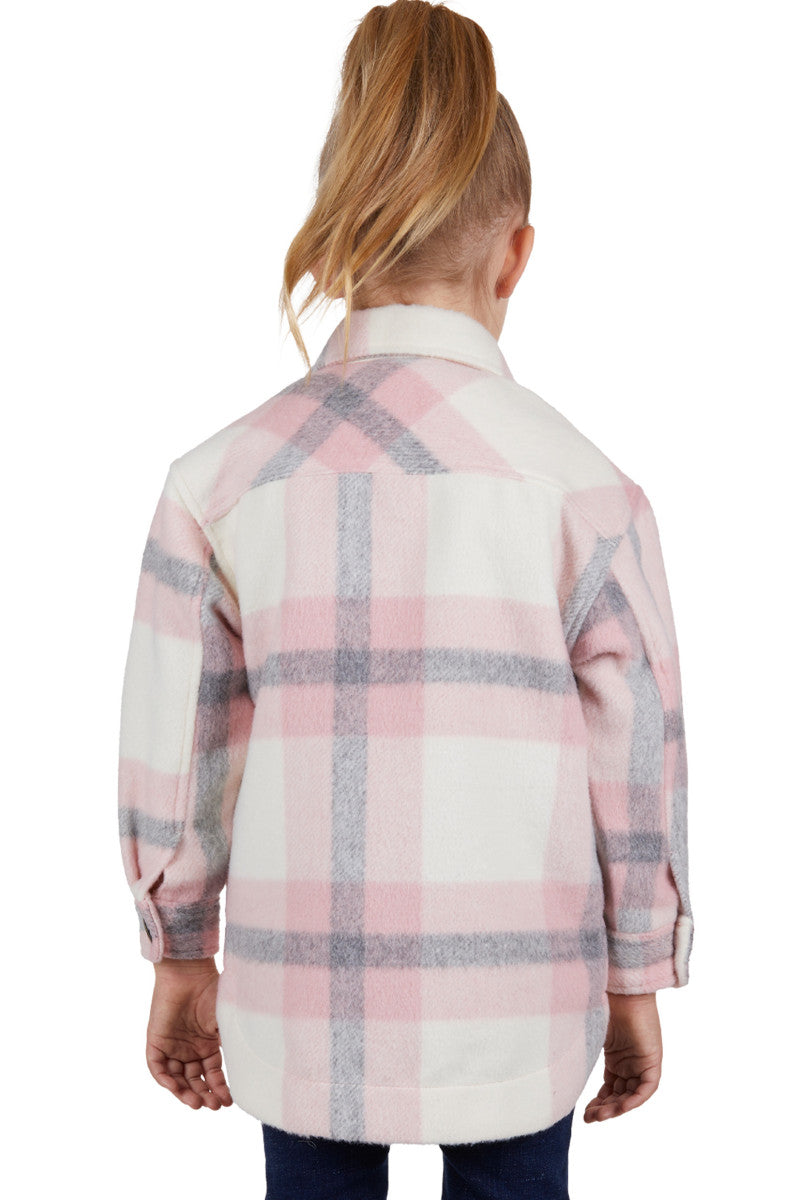 DUX BAK GIRLS ELK OVERSHIRT (PINK) - CLEARANCE