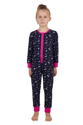 THOMAS COOK GIRLS SHINE ONESIE (NAVY/BERRY)