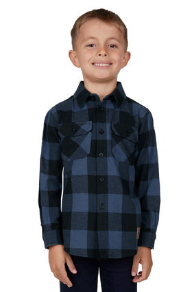 DUX BAK KIDS DENS THERMAL L/S SHIRT (NAVY) CLEARANCE