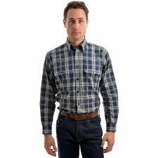 THOMAS COOK MEN'S CARRIETON CHECK 2 POCKET L/S SHIRT