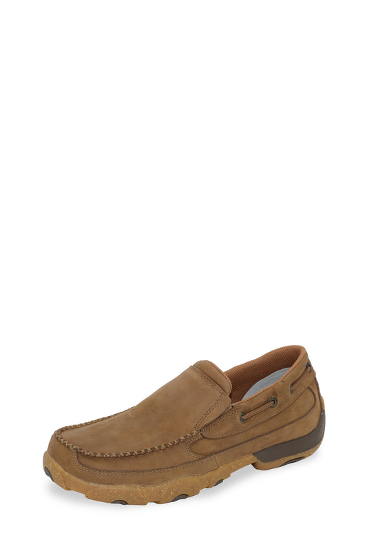 TWISTED X - MENS DRIVING MOC BOAT SLIP ON