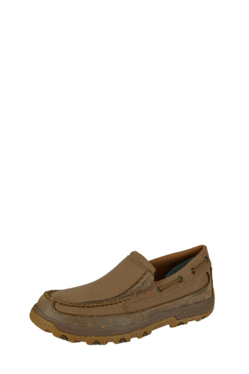 TWISTED X - MENS CANVAS CELLSTRETCH SLIPON (BEIGE)