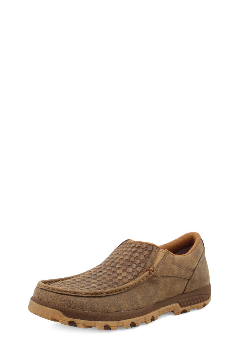 TWISTED X - MENS CELLSTRETCH - SLIP ON DRIVING MOC (BOMBER)