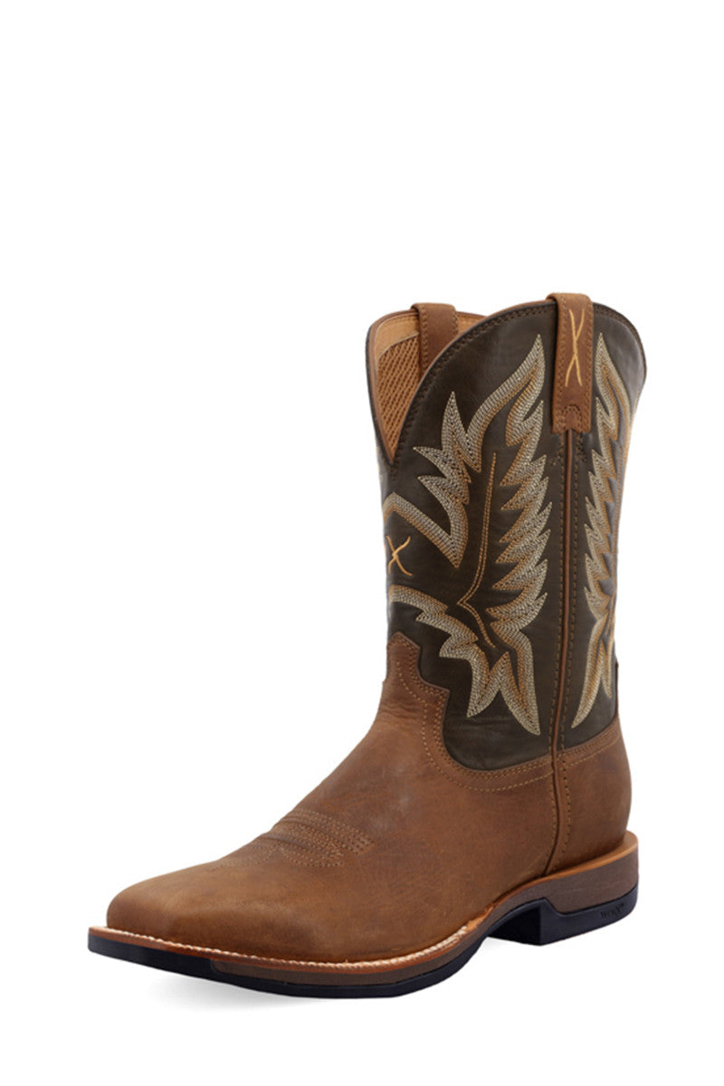 TWISTED X - MENS 11 TECH X1 BOOT (BUFF TAN/BURNT OLIVE)