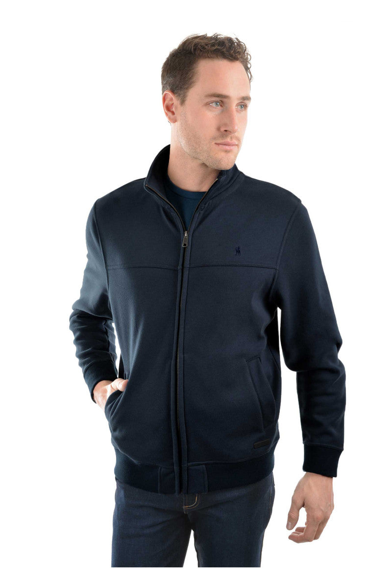 THOMAS COOK MENS ZIP UP FLEECE JACKET - DARK NAVY