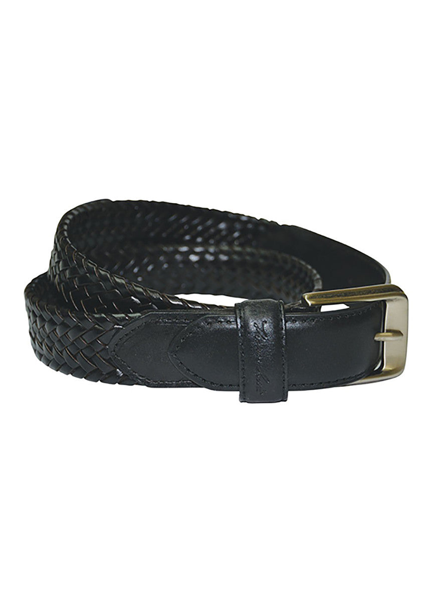 THOMAS COOK HARRY LEATHER BRAIDED BELT