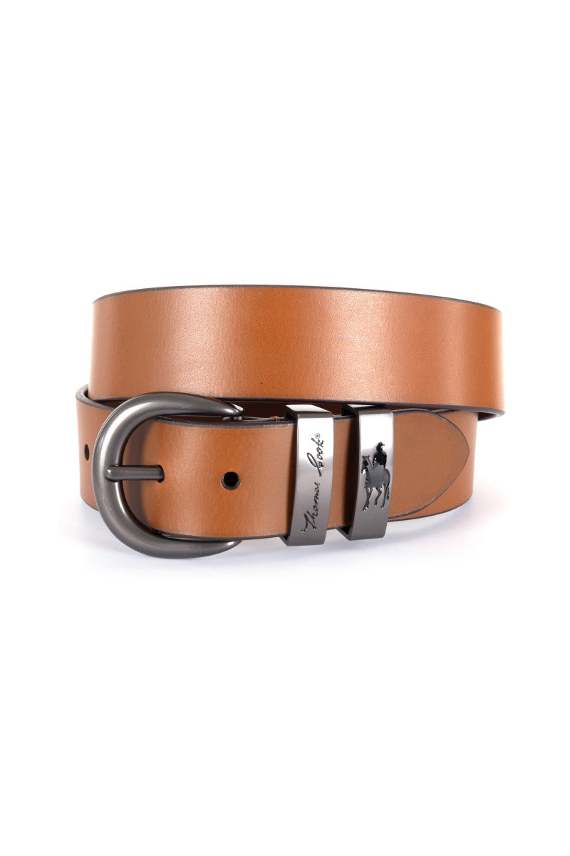 THOMAS COOK GUNMETAL TWIN KEEPER BELT