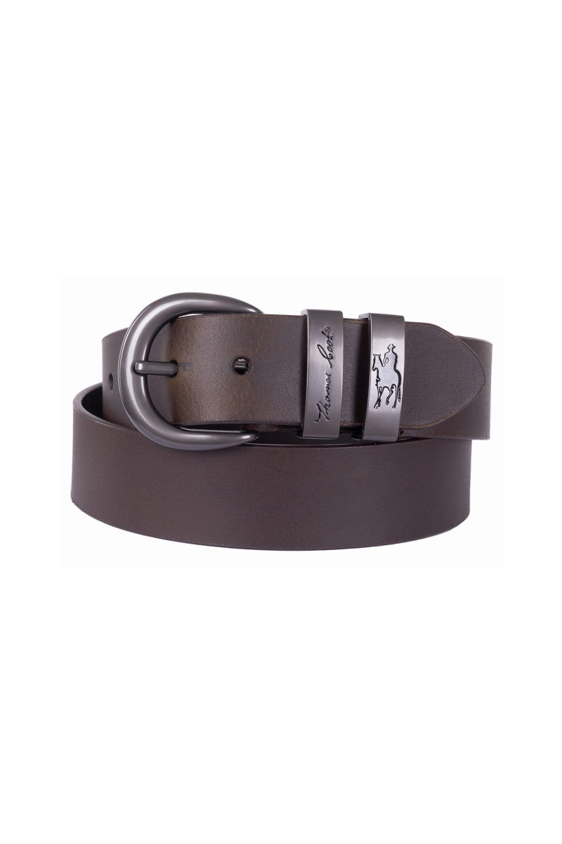 THOMAS COOK GUNMETAL TWIN KEEPER BELT